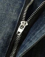 コントラストカラーパネルデニムパンツ