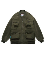 ラムウールの厚手コットンコート