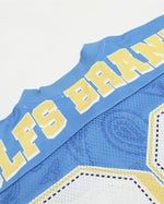 Retro sports style V-neck short sleeves