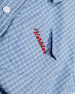 レトロチェック柄半袖シャツ