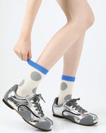 コントラストカラーの吸汗速乾ソックス