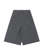 万能なウォッシュ加工デニムショートパンツ