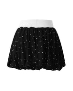 귀여운 물방울 무늬 스커트