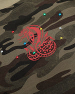 Retro simple camouflage short sleeve