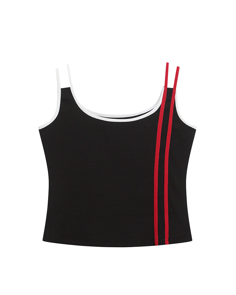 Sporty contrast suspenders