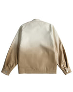 コントラストグラデーションスタンドカラージャケット