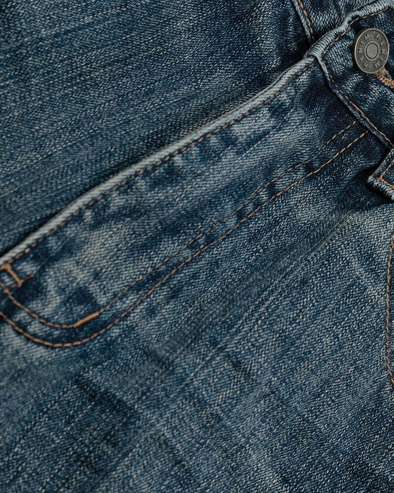 レトロなオールマッチデニムショートパンツ