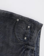 Vintage distressed straight jeans