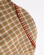 楽しい刺繍のチェックシャツ