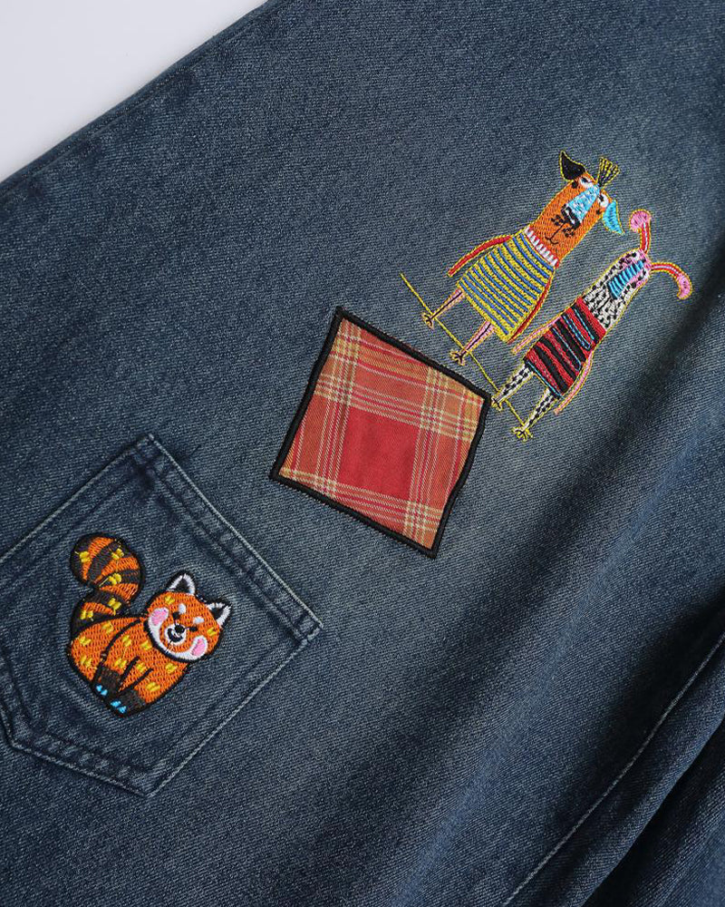 Fun embroidered jeans