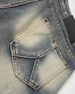 ゆったりとしたカジュアルなデニムショートパンツ