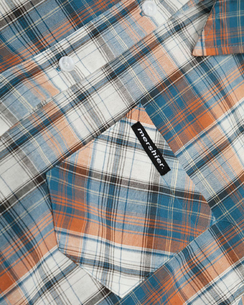 Vintage check short-sleeved shirt