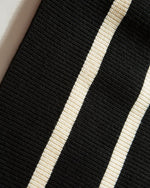 スタンドカラーハーフジップセーター