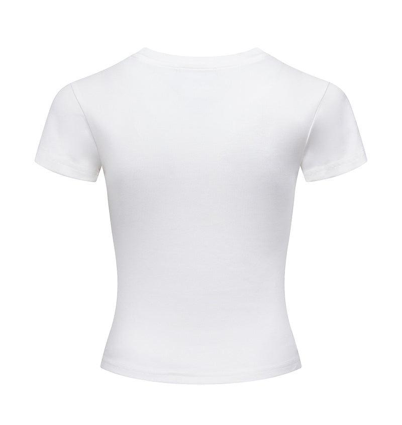 Simple design short sleeves