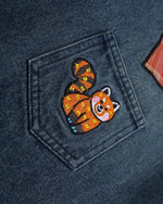 楽しい刺繍ジーンズ