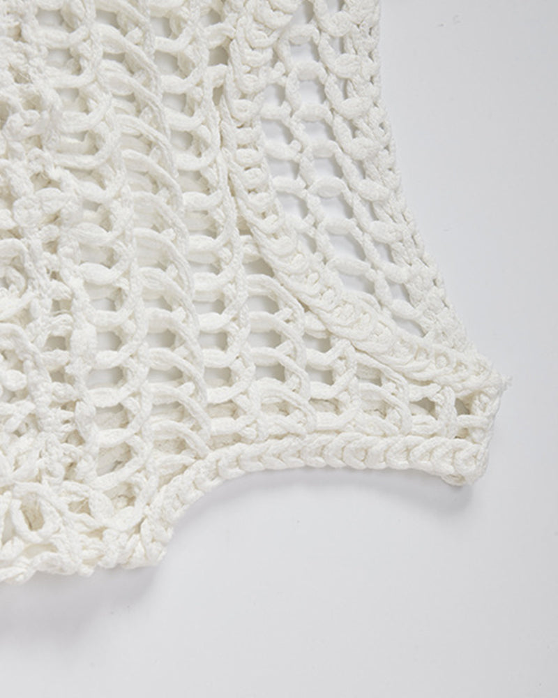 Hollow design vest