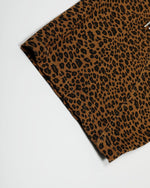 레오파드 프린트 캐주얼 바지