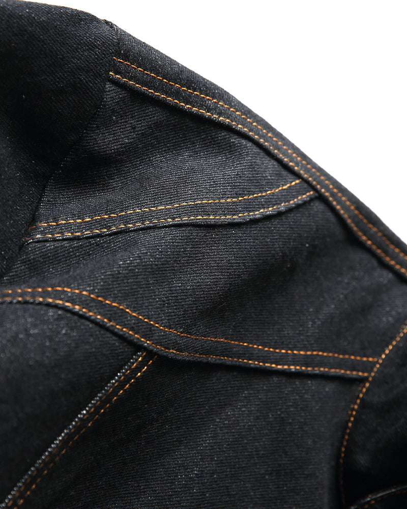 Airplane buckle casual denim jacket