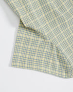 Plaid Lace Short-Sleeve Shirt