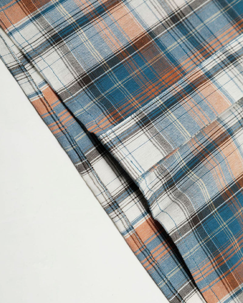 Vintage check short-sleeved shirt