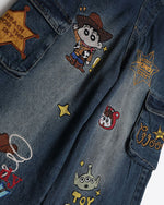 Embroidered overalls