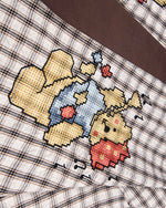 레트로 만화 반팔 셔츠