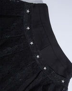 메탈 리벳 레이스 스커트