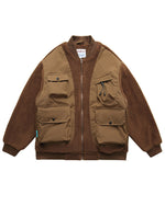 ラムウールの厚手コットンコート