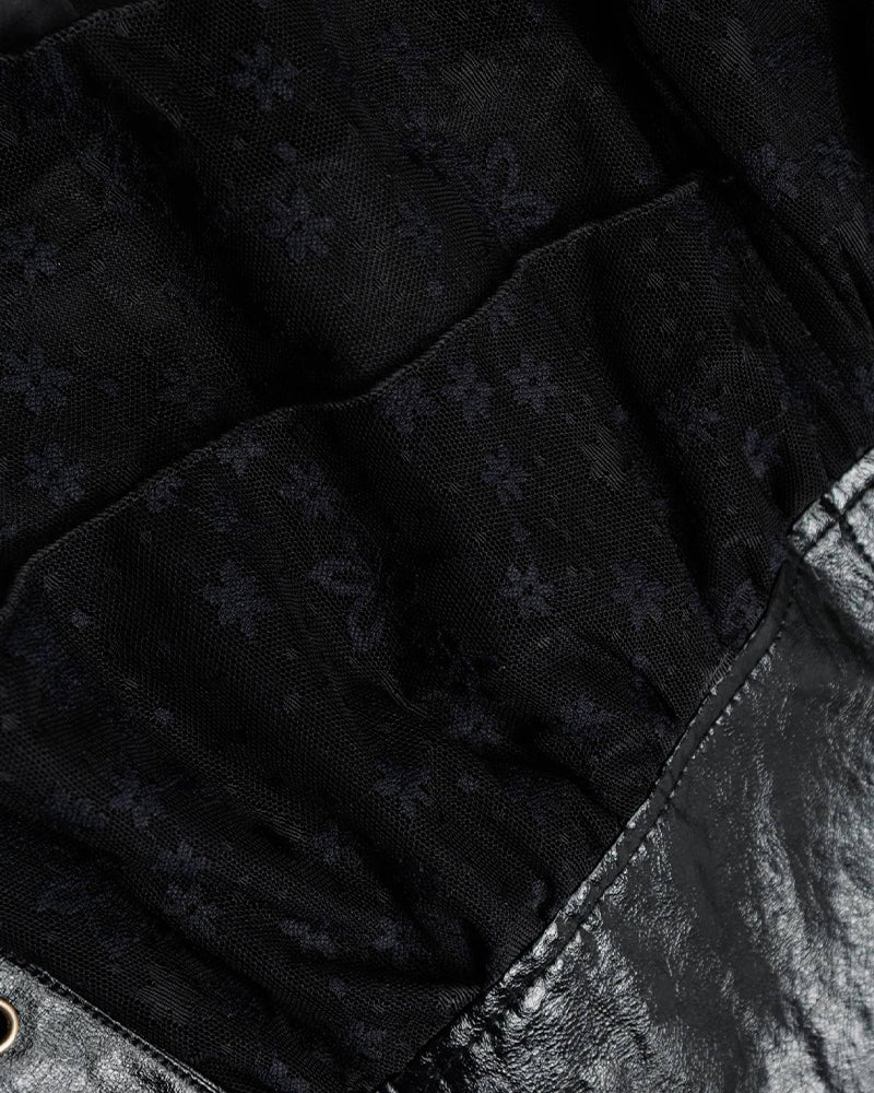 Retro asymmetrical skirt