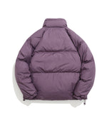 Solid color loose down jacket