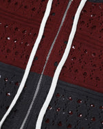 カップルのカラーブロックフード付きセーター