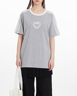 Lace embroidery short sleeves