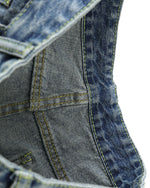 シンプルなデニムショートパンツ