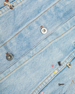 シンプルなデザインのデニムジャケット