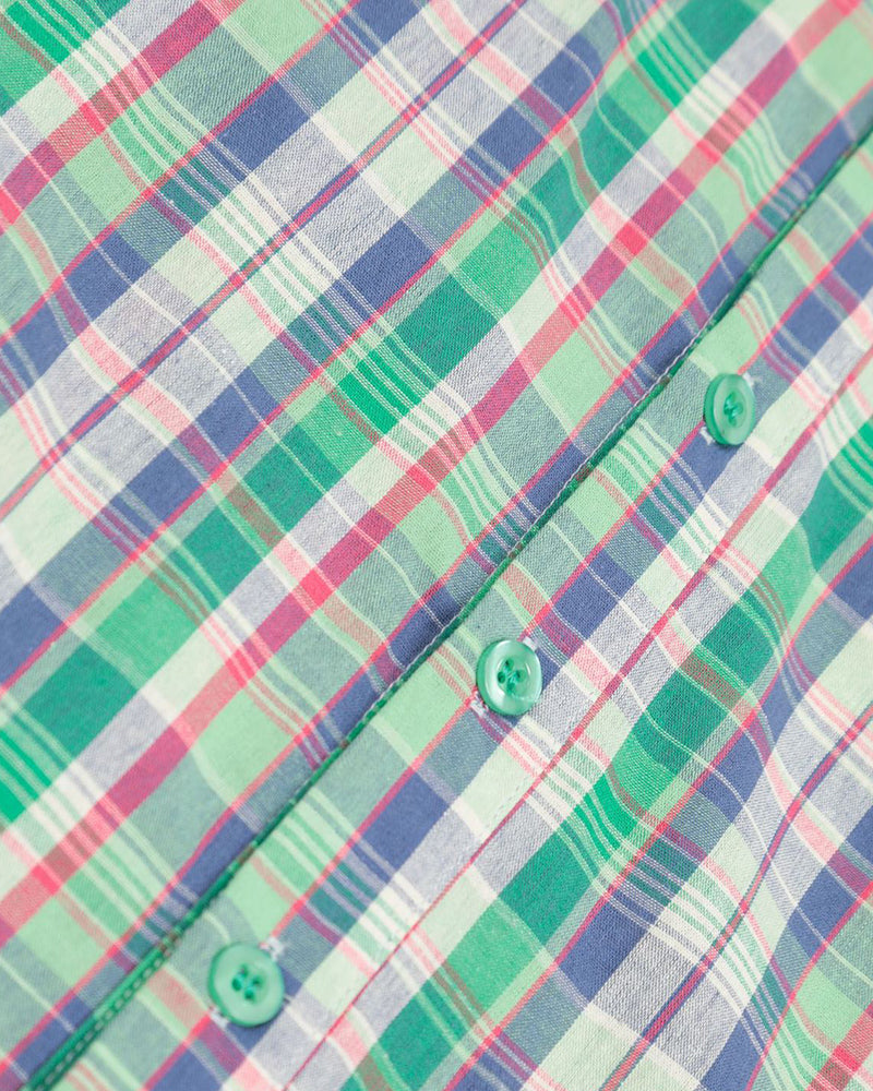 Personality check short-sleeved shirt
