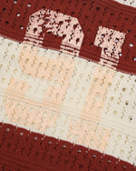 透かしプリントセーター