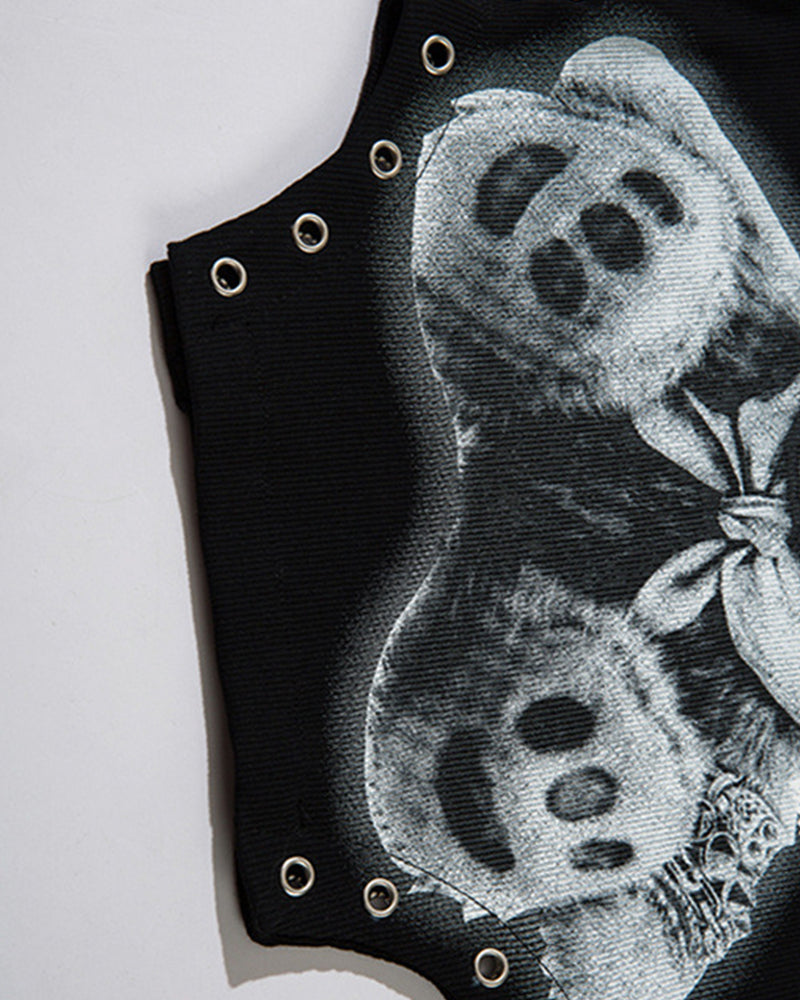 Bear print vest