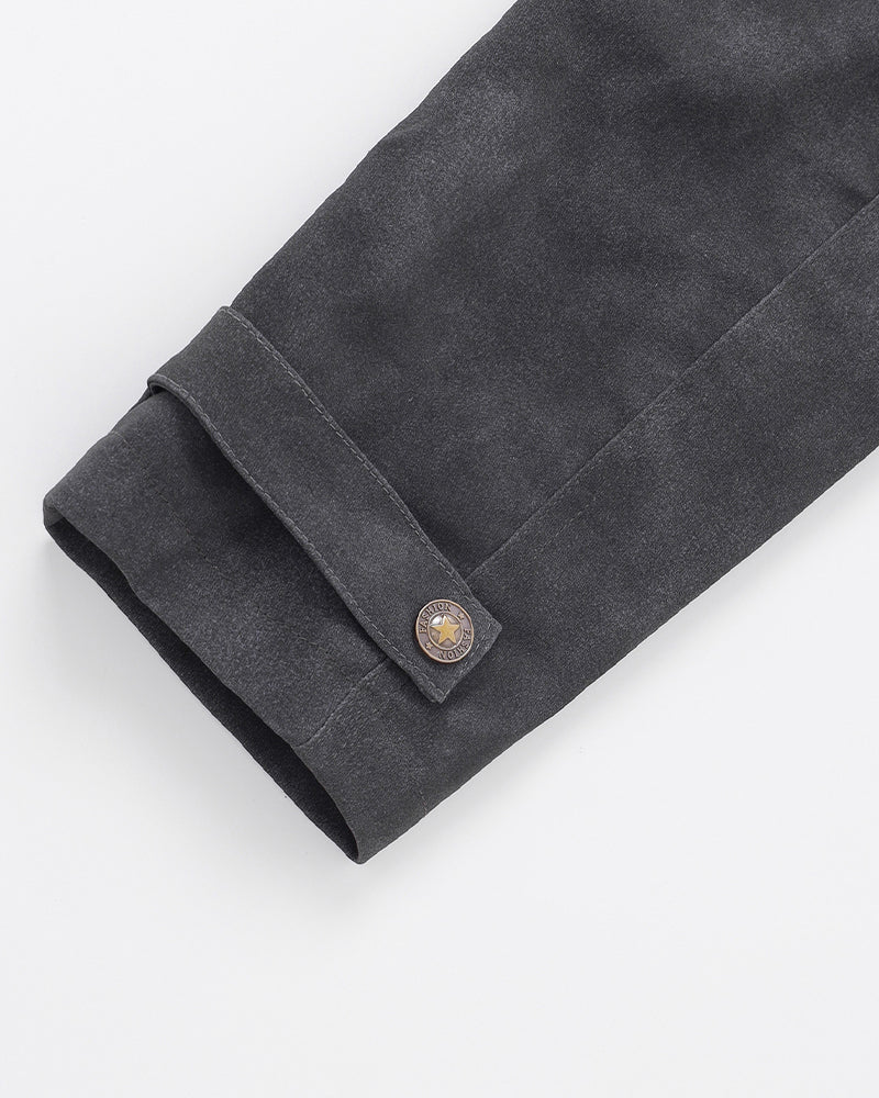 Stand-collar zip-up jacket