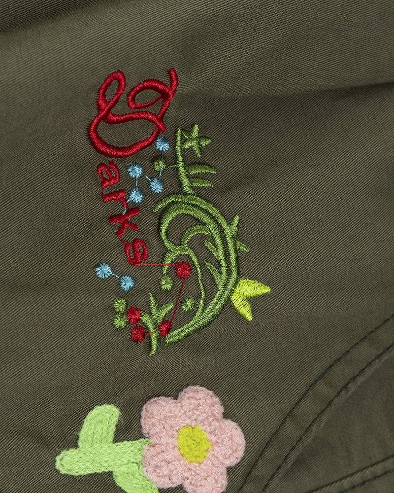 Retro simple cargo shorts