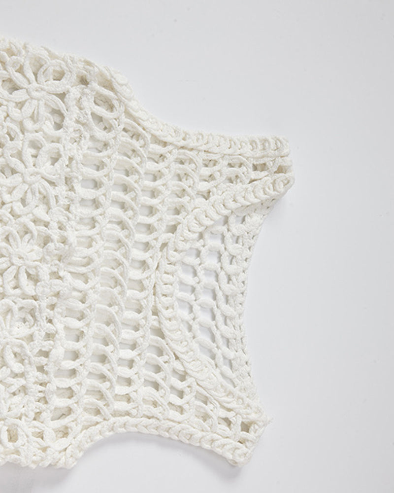 Hollow design vest