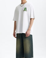 Letter B loose short sleeves