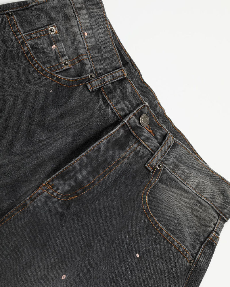 Distressed versatile trousers