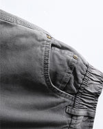 워시드 데님 크롭 팬츠