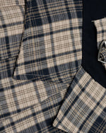 레트로 플레드 패치워크 스커트