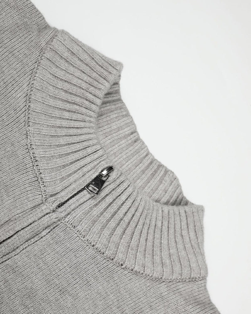 Casual zip-up sweater