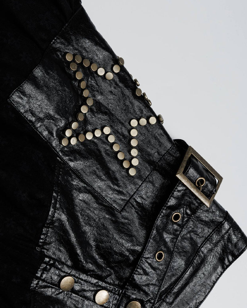 Retro asymmetrical skirt