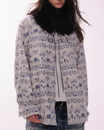 ウォッシュ加工の長袖シャツ