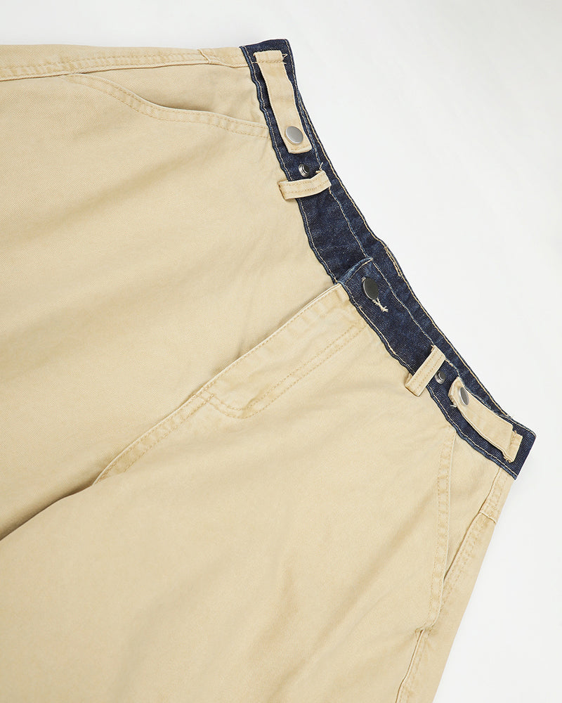 Color-block panelled cargo pants