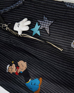 재미있는 스트라이프 캐주얼 바지