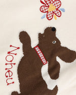 おもしろい子犬のクルーネックセーター